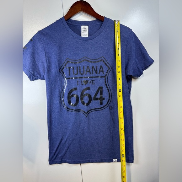 Tijuana I Love 664 Womens T-Shirt Blue Size S - Picture 4 of 10